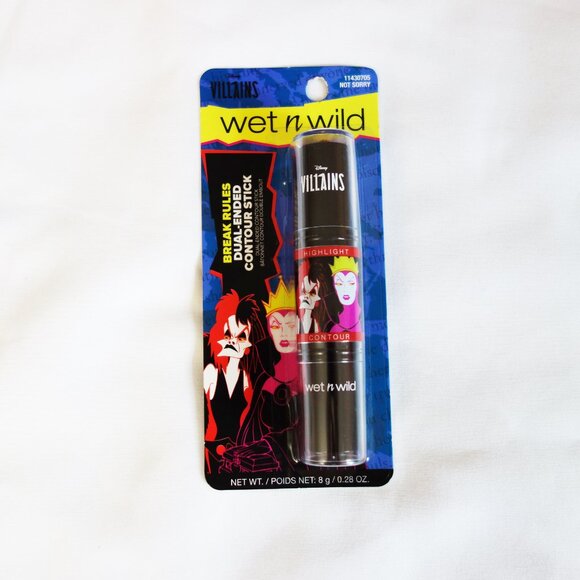 Wet N Wild Disney Villains BREAK RULES DUAL-ENDED CONTOUR STICK | NOT SORRY NEW! - Picture 2 of 5